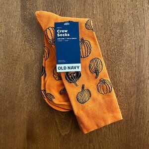 Old Navy pumpkin socks NWT
